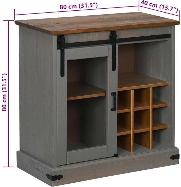 Image du produit vidaXL Sideboard (80 x 40 x 80 cm)