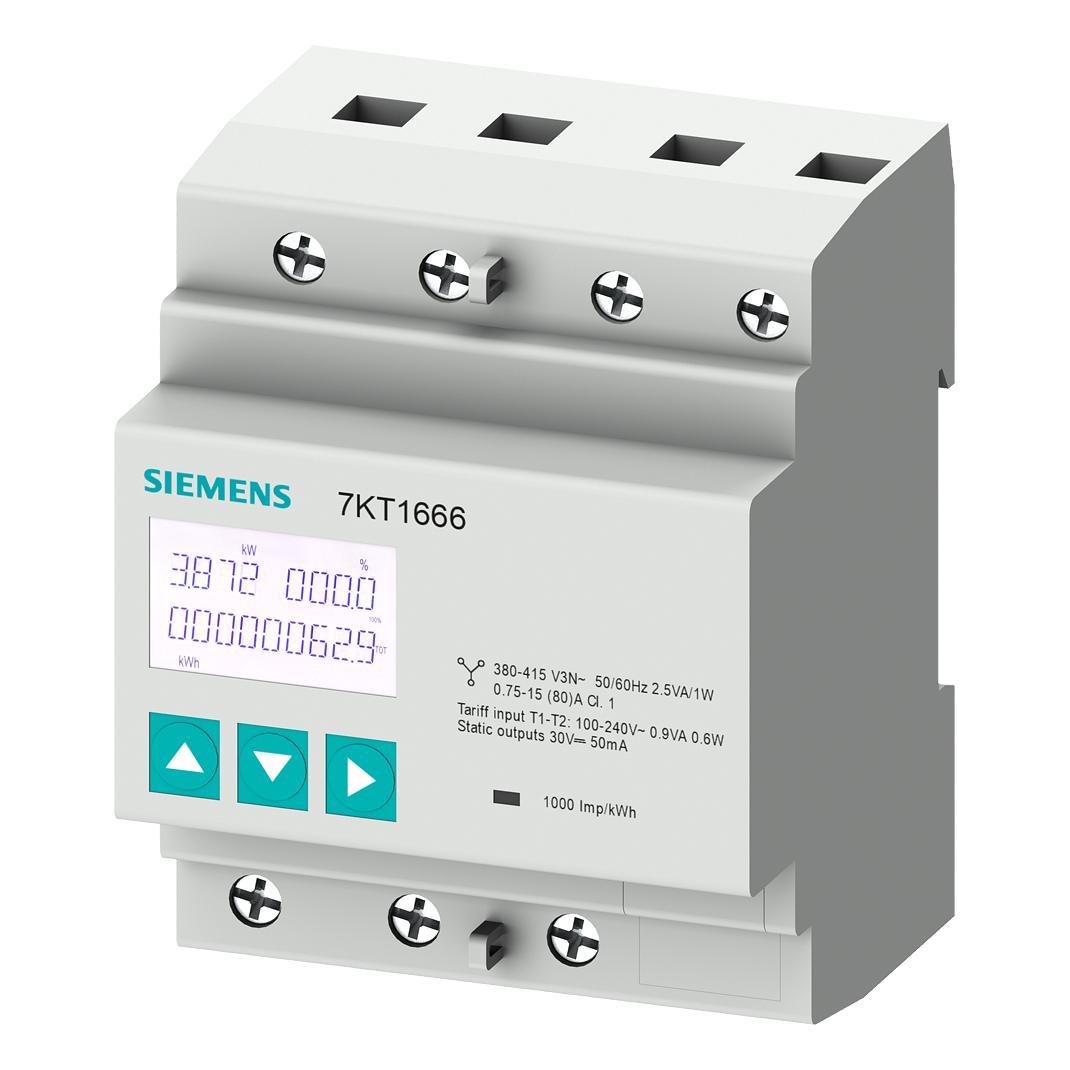 Siemens, Energiemeter, 7KT1666-0EE00-0EE0 VPE30 PAC1600
