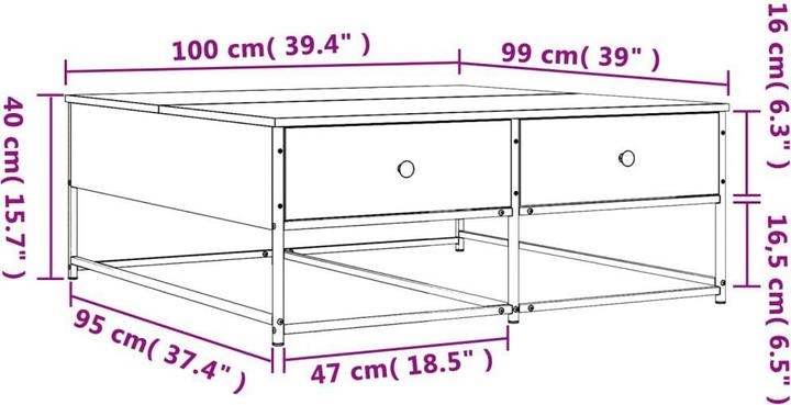 Image du produit vidaXL Couchtisch