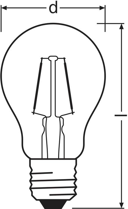 Image du produit Osram LED monochrome (E27, 45 lm, 1x)