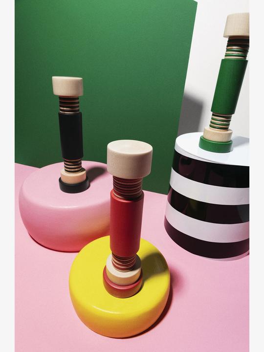 Actual product image Alessi Twergi salt/pepper mill made of beech wood (Salt, Pepper)