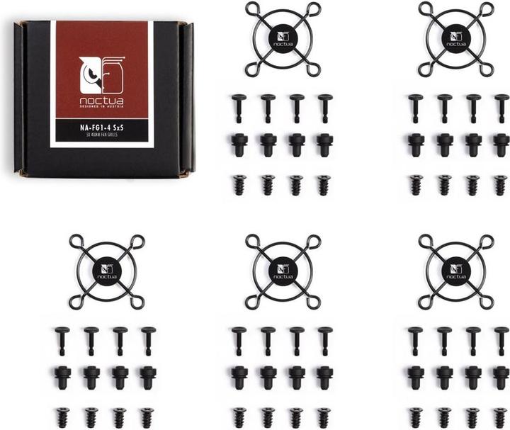 Image du produit Noctua NA-FG1-4 Grille de ventilation Sx5, 40 mm - noir