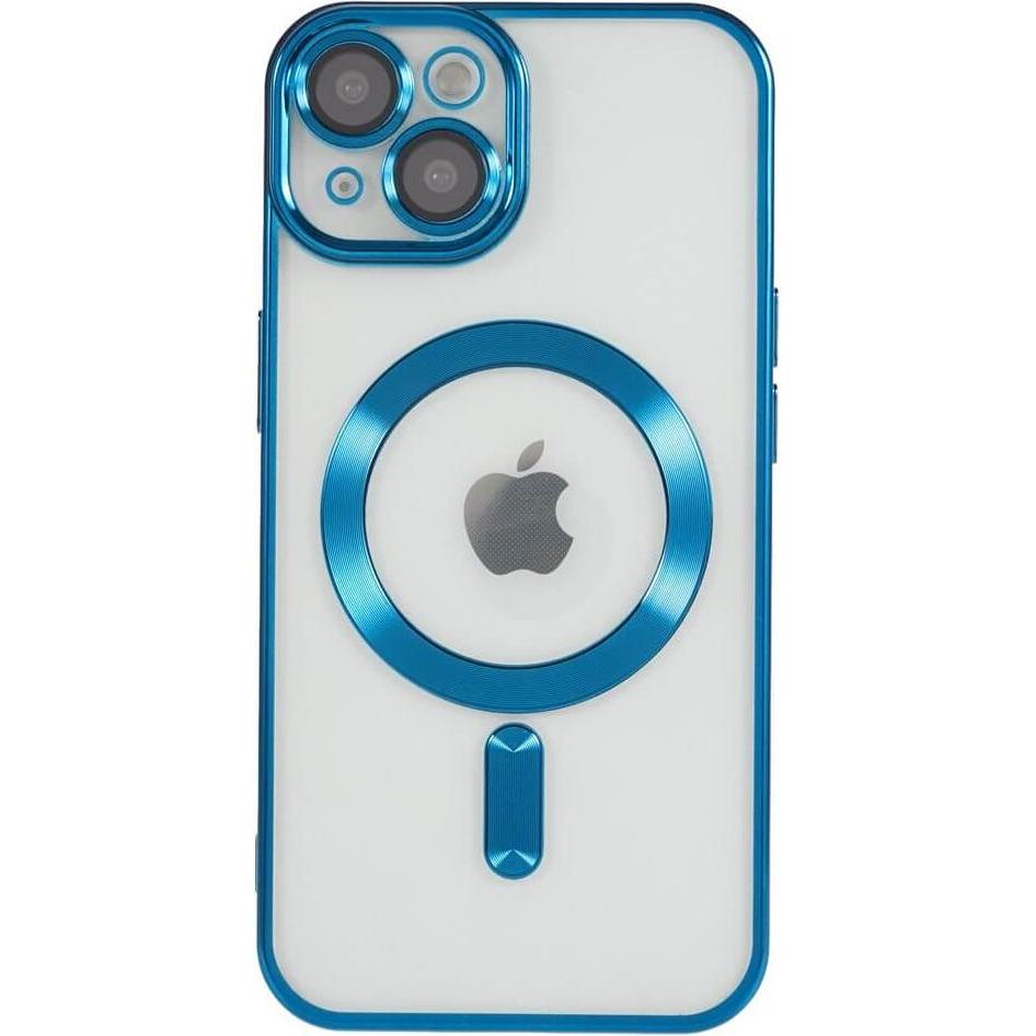 Cover-Discount iPhone 15 - Handyhülle mit metallischem Design & Kameraschutz (Apple iPhone 15), Smartphone Hülle, Blau