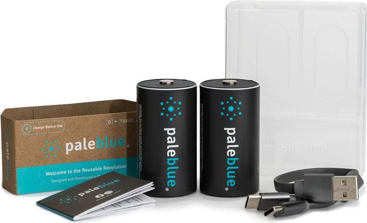 Actual product image Pale Blue Battery D USB-C (2 pcs., D, 5000 mAh)