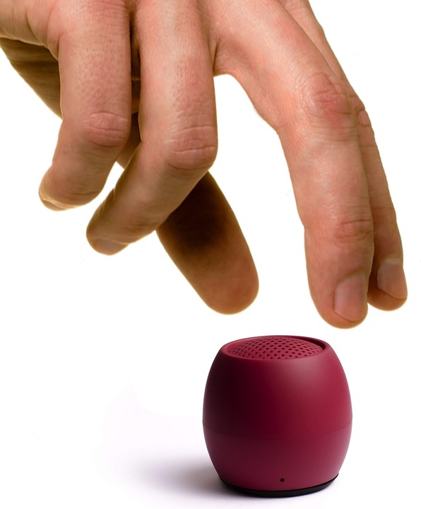 Immagine prodotto Boompods Zero Bluetooth® Speaker Handsfree, antiurto, impermeabile Borgogna (5 h, Batteria ricaricabile)
