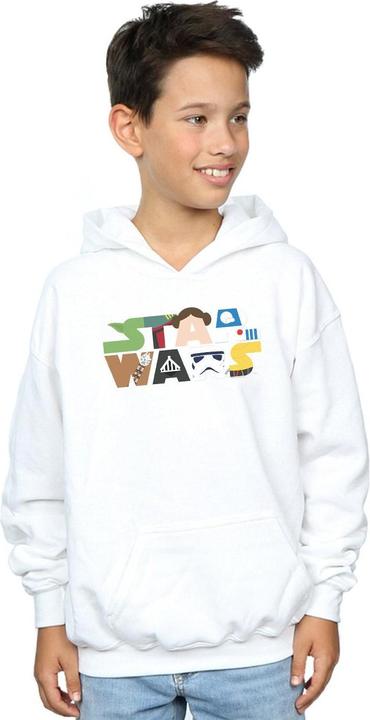 Immagine prodotto Star Wars Character Logo Felpa con Cappuccio Ragazzi (116)