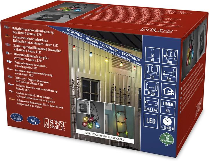 Produktbild Konstsmide 2372-500 Party-Lichterkette Au (5 m)