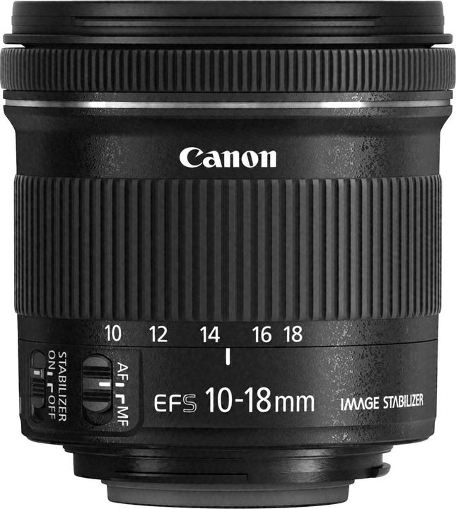 Produktbild Canon EF-S 10-18mm f4.5-5.6 IS STM + EW 73 + LC Kit (Canon EF-S, APS-C / DX)