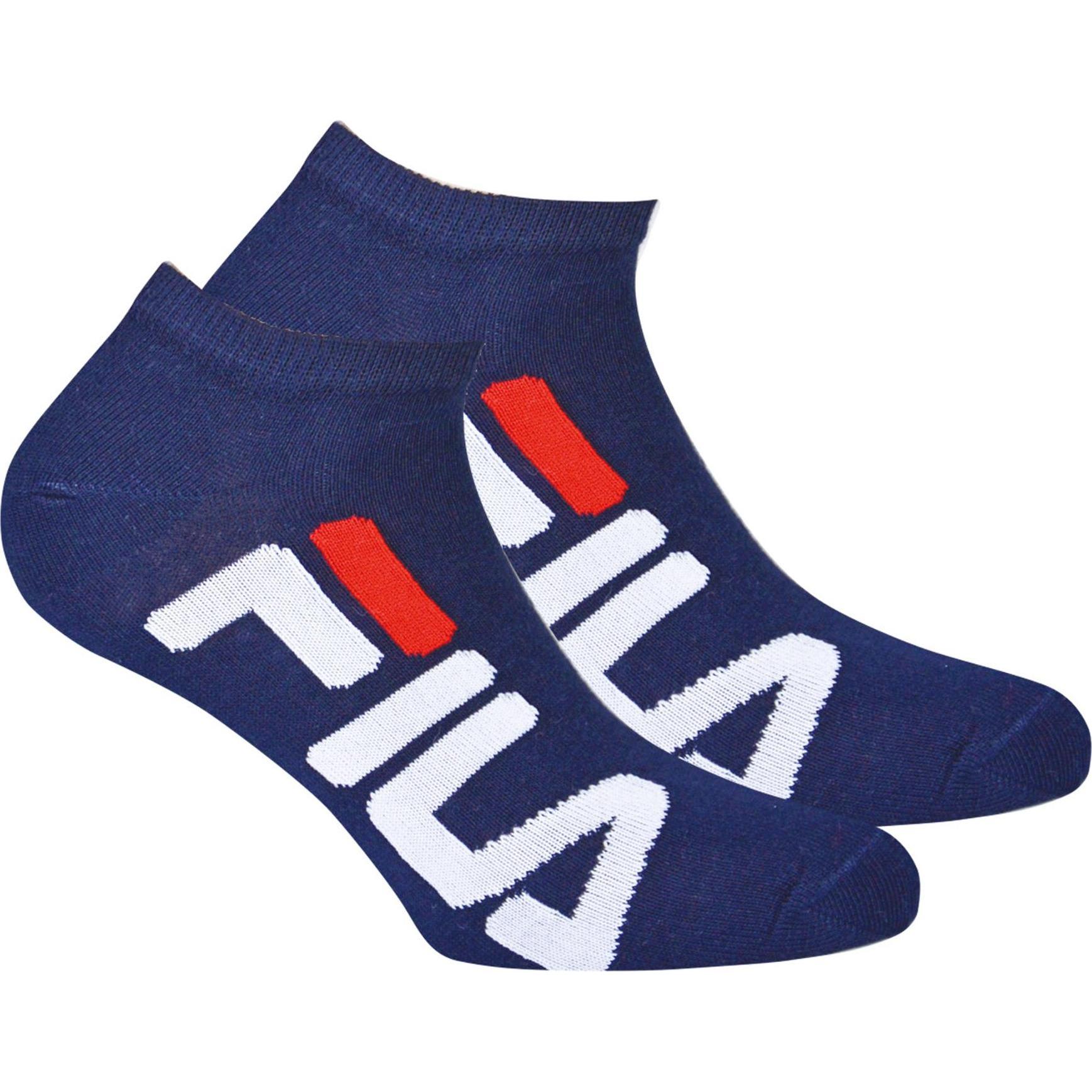 FILA, Damen, Socken, Sneakersocken, Blau, (2er Pack, 35 - 38)