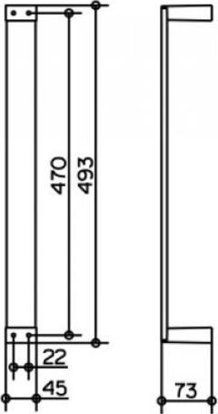 Immagine prodotto Keuco Portasciugamani Edition 11 per asciugamani ospiti 46 cm cromo 11170