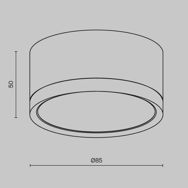 Produktbild Maytoni Hoop Deckenleuchte, Deckenlampe GX53 5cm Schwarz / Gold (GX53)