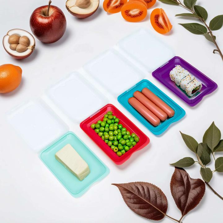 Actual product image Intirilife Cold cuts food storage tin set (4 pcs.) (0.50 l)