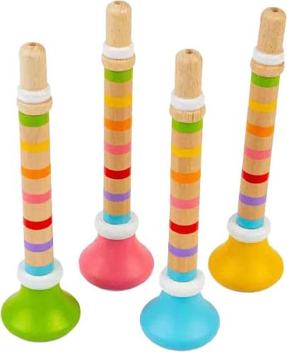 Produktbild Bigjigs farbige Holztrompete