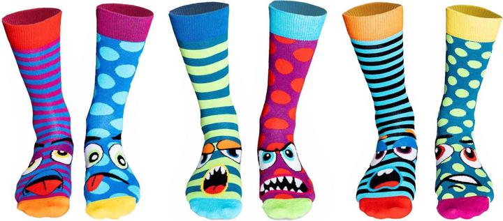 United Oddsocks Têtes de grump (Lot de 3, 39 - 46)