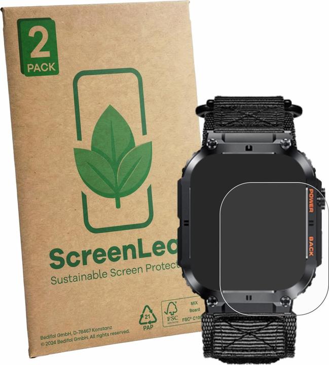 Produktbild ScreenLeaf Schutzfolie für Megalith K57PRO nachhaltiger Displayschutz Display Schutz Folie Klar Transparent