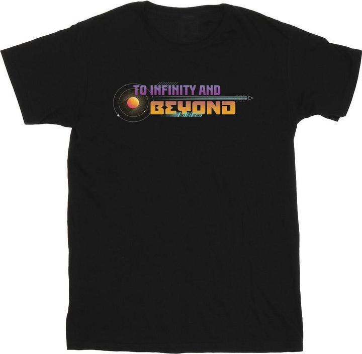 Actual product image Disney Mens Lightyear Infinity And Beyond Text T-Shirt (4XL)