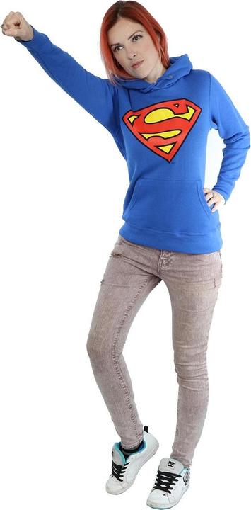 Immagine prodotto Superman Logo Felpa con Cappuccio Donna (S)