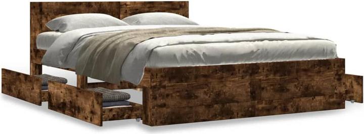 Actual product image VidaXL Bed frame with headboard (140 x 200)