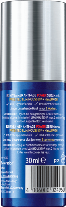 Actual product image NIVEA Men Power Anti-Age Serum 2in1 (30 ml)