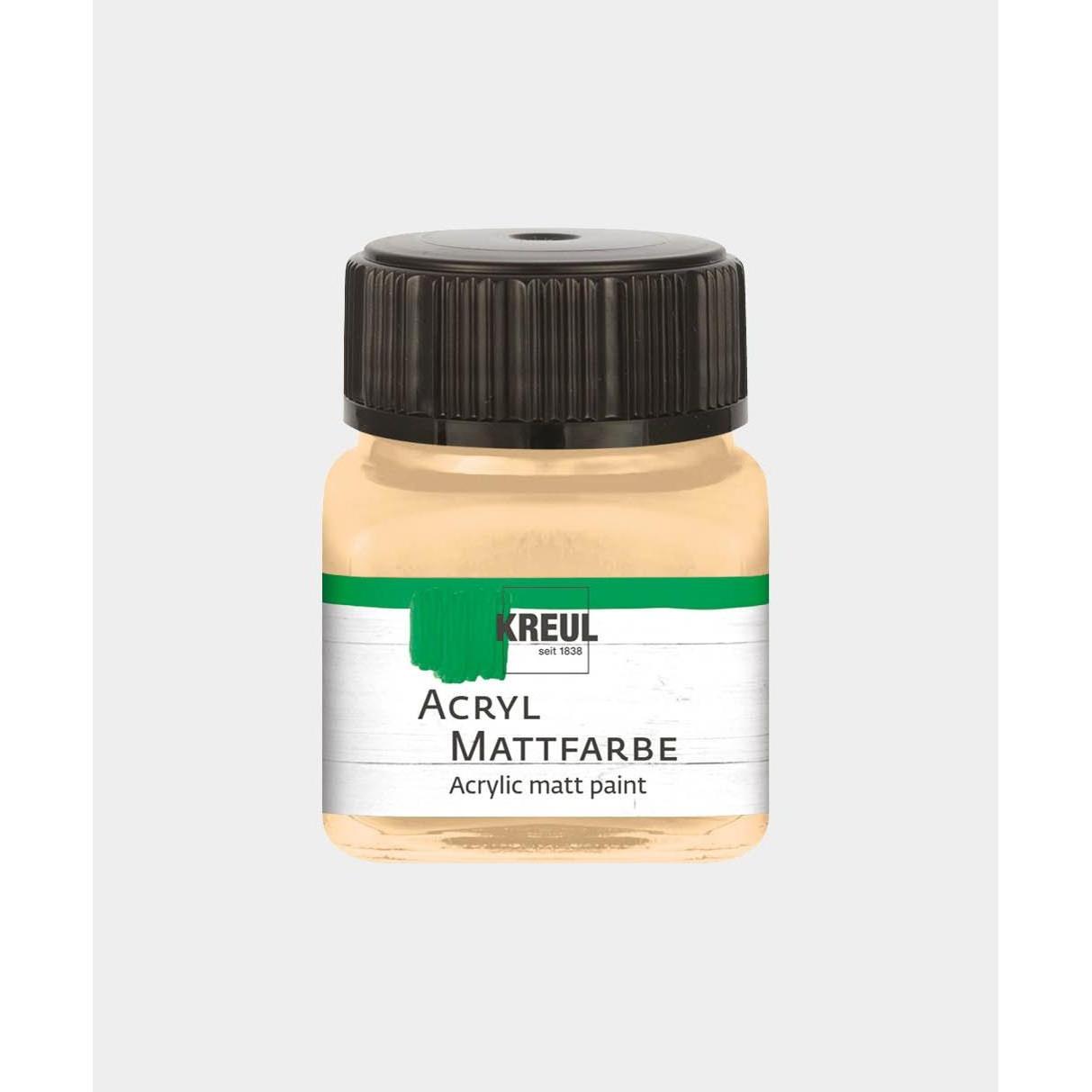 Thumbnail - Kreul, Künstlerfarbe + Bastelfarbe, Acryl Mattfarbe, 20 ml (Beige, 20 ml)