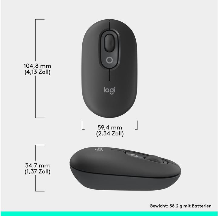 Image du produit Logitech POP Mouse avec emoji personnalisable (Sans fil)