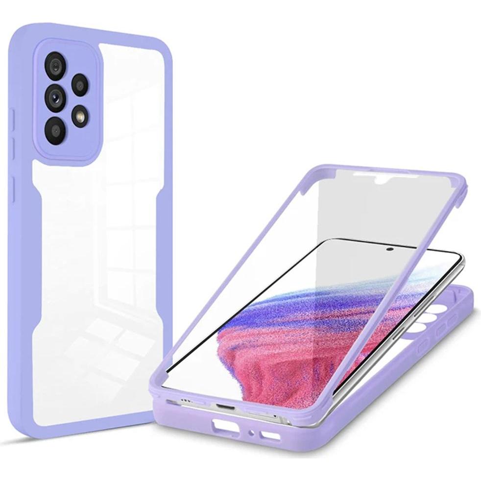 Techsuit - ColorVerse 360 Series + Screen Protector - Samsung Galaxy A53 5G - Purple (Samsung Galaxy A53 5G), Cover smartphone, Viola