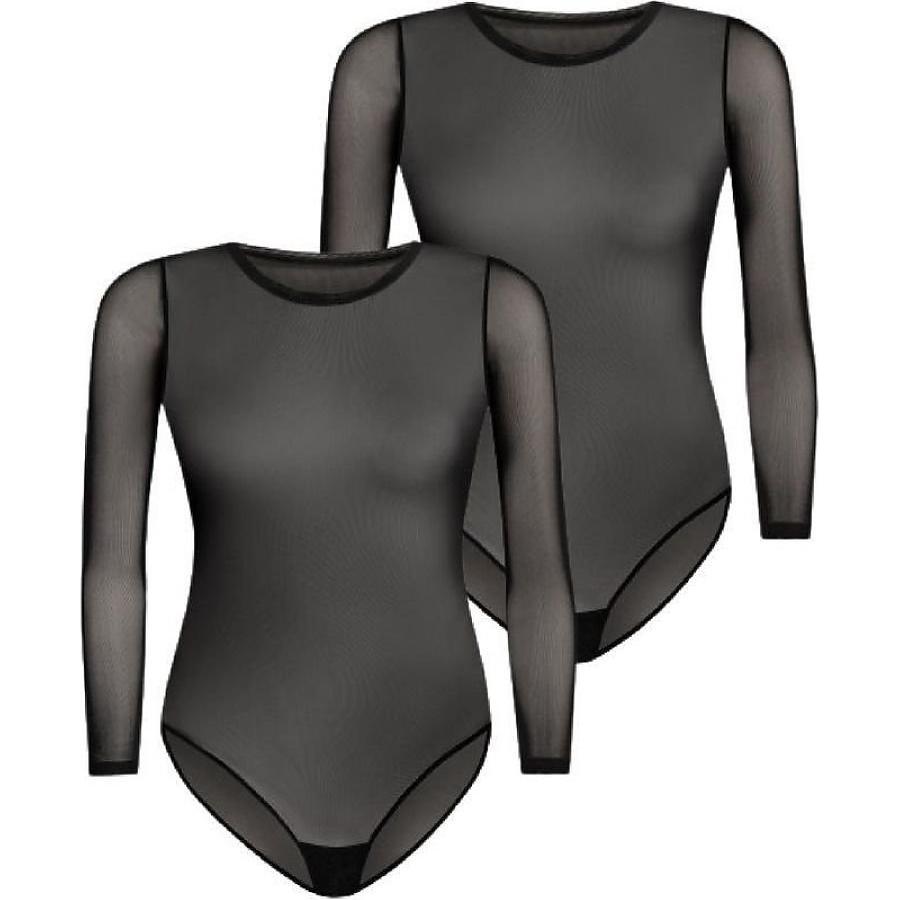 Teyli, Damen, Body, Body model, Schwarz, (XXL)