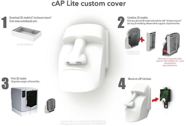 Actual product image MikroTik Access Point RBcAPL-2nD, CAP LITE 2 Housing
