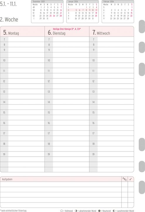 Produktbild Chronoplan Wochenplan (A5, Deutsch)
