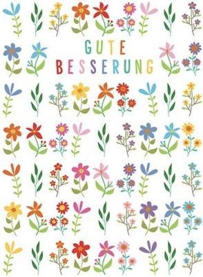 Produktbild CreaDiva Genesungskarte Blumen Gute Besserung