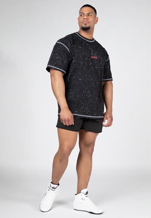 Produktbild Gorilla Wear Saginaw Oversized T-Shirt - Schwarz Meliert (M)
