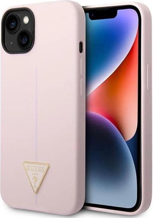 Produktbild Guess GUHCP14MSLTGU iPhone 14 Plus 6,7" fioletowy/purple hardcase Silicone Triangle (Apple iPhone 14 Plus)
