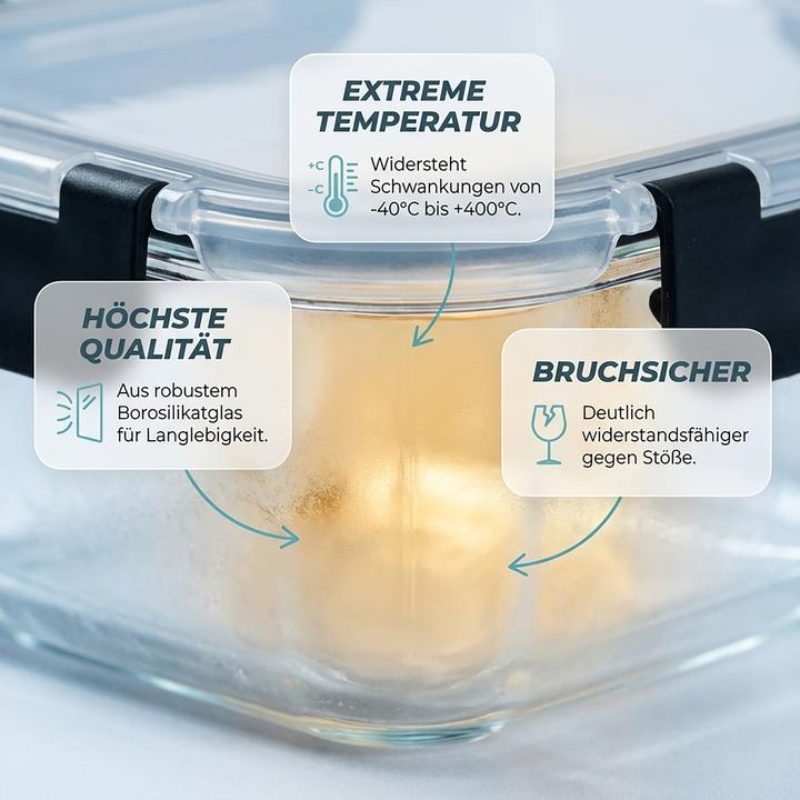 Actual product image Relaxdays Glass container set (1.04 l)