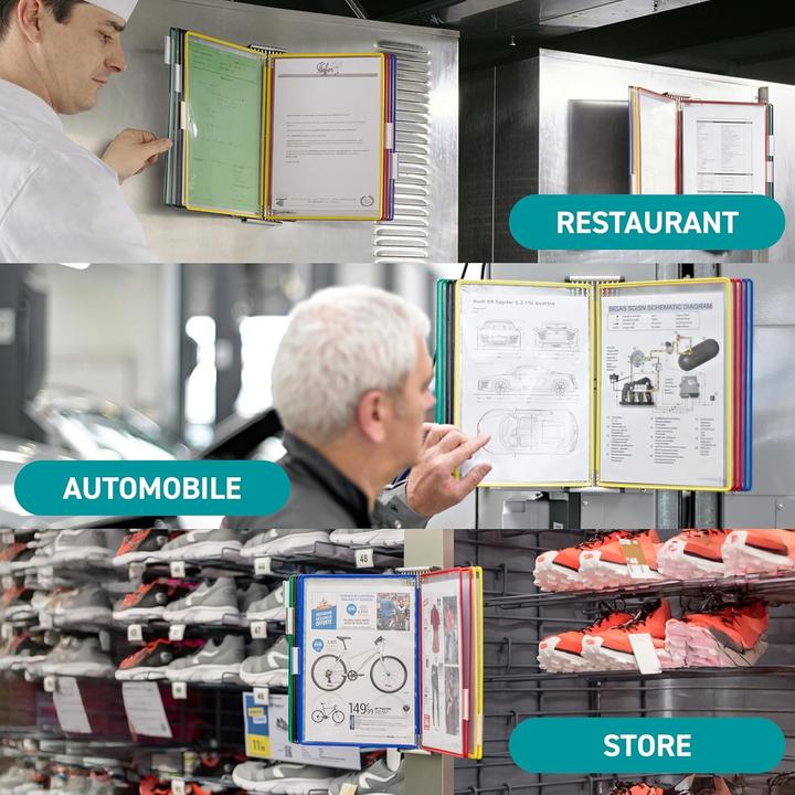 Image du produit Tarifold Support mural pour tableaux blancs 414609 DIN A4 magnétique gris