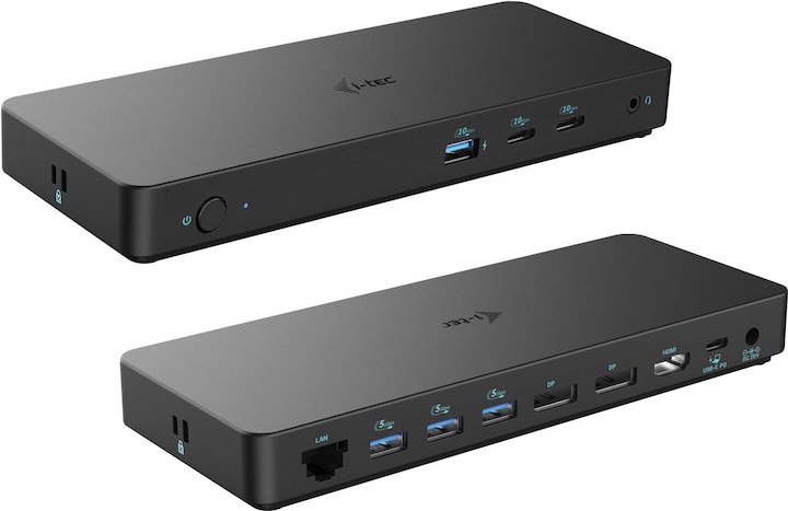 i-tec USB-C Triple 4K Display Docking Station (USB-C, 9 Ports)