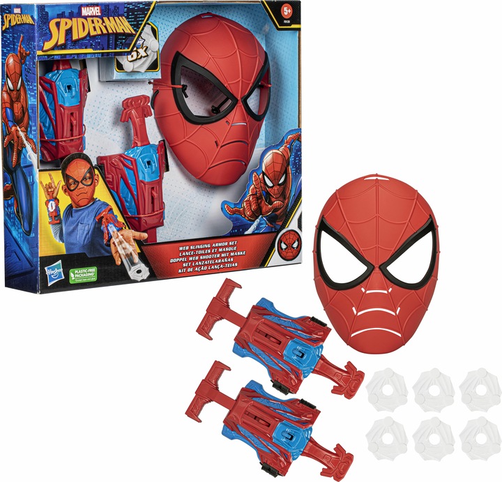 Actual product image Hasbro Spider-Man Web Slinging Armour Set