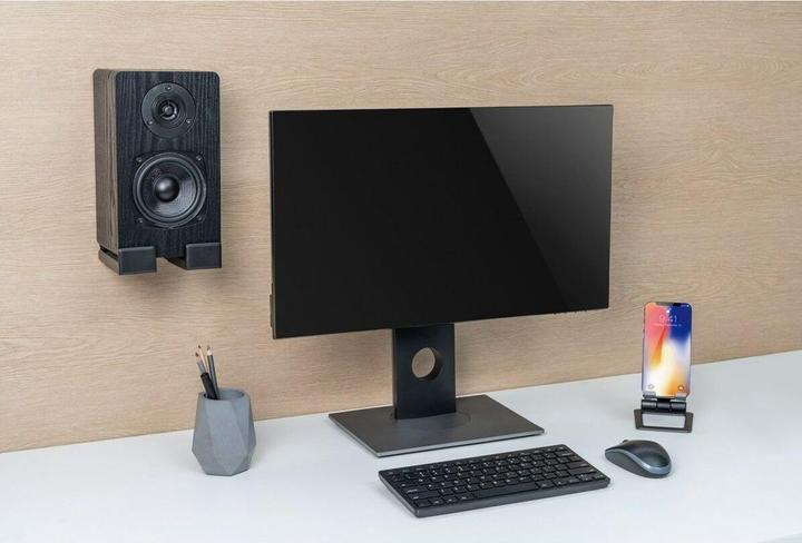 Actual product image Gembird Uniwersalne stalowe uchwyty/wsporniki ścienne np. na soundbar czarne do 15kg (Wall installation)