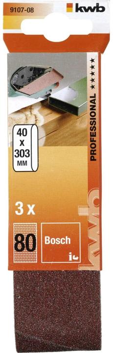 Image du produit kwb Bande abrasive 40X303 K 80 (80)