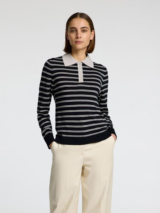 Immagine prodotto Selected Femme 100% Merinowoll Langarm-Poloshirt (XL)