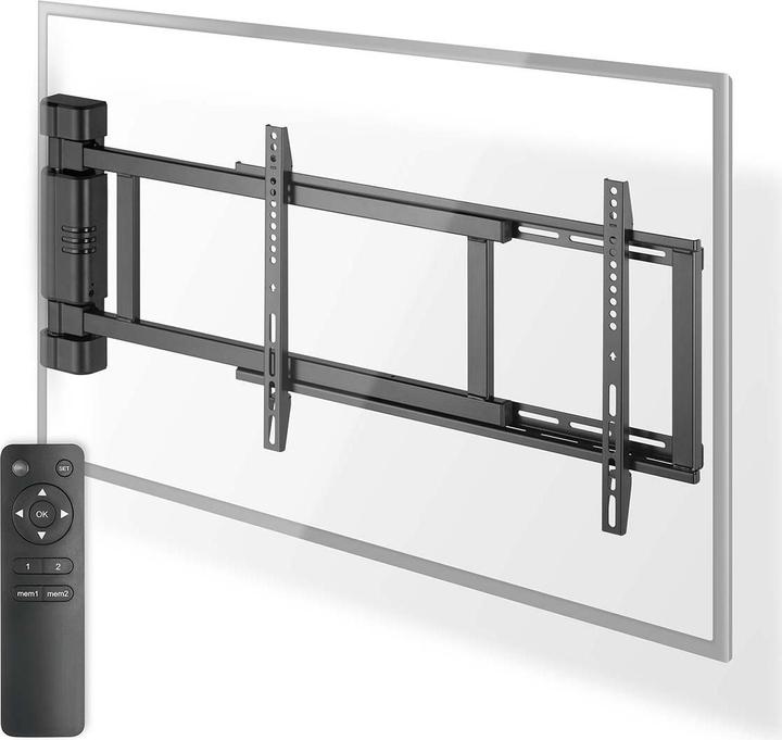 Nedis Supporto a parete per TV motorizzato - 32-75" - peso massimo dello schermo supportato: 50 kg - (Muro, 75", 50 kg)