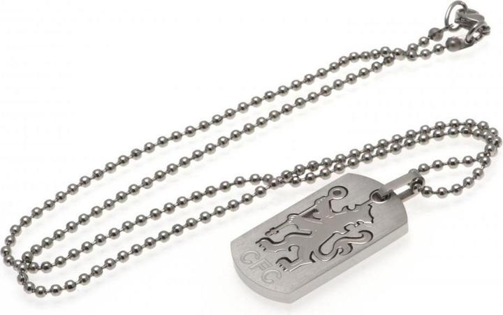 Immagine prodotto Chelsea FC Adulto Unisex Medaglietta E Catena per Cani (100% argento sterling)