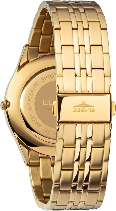 Actual product image Elysee Diomedes II men's watch with date display and stainless steel bracelet (Analogue wristwatch, 42 mm)