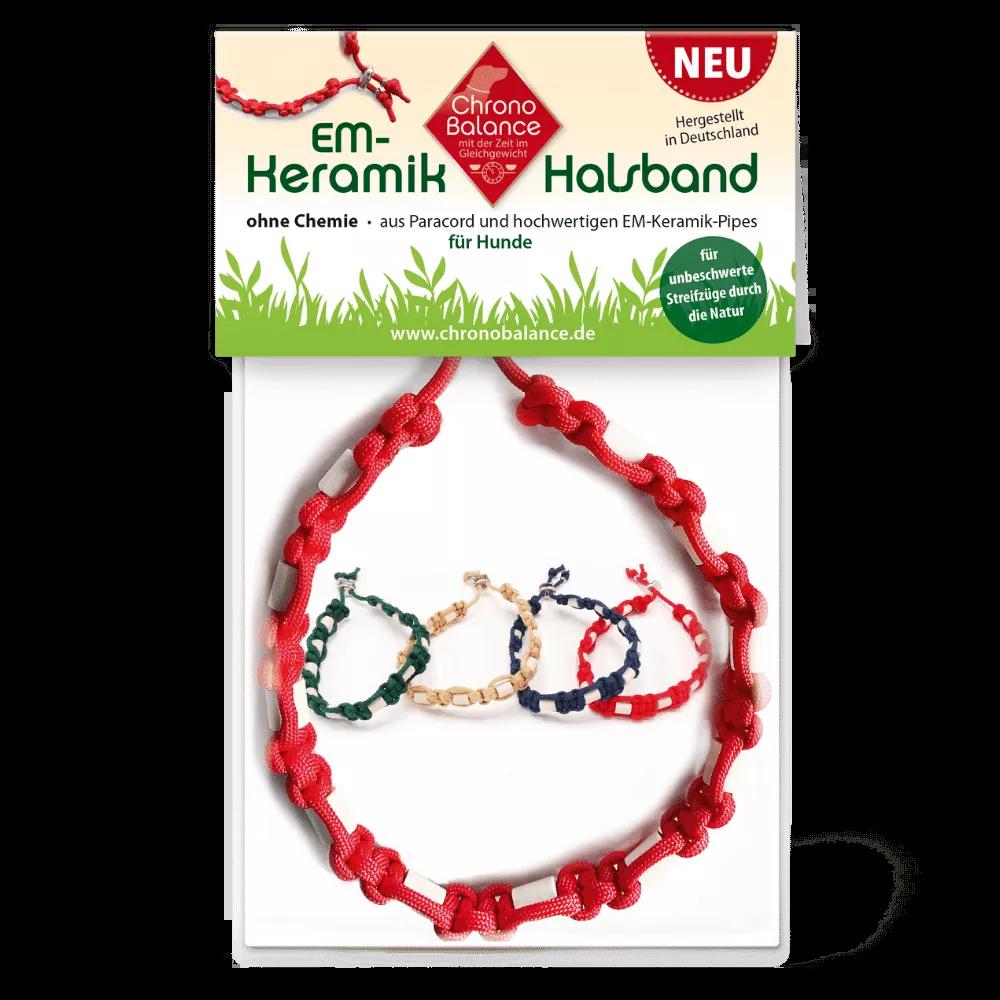 ChronoBalance EM-Keramik-Kette Rot- 35-39 cm (35, 36, 37, 38, 39, Hund, Allgemein), Halsband + Leine