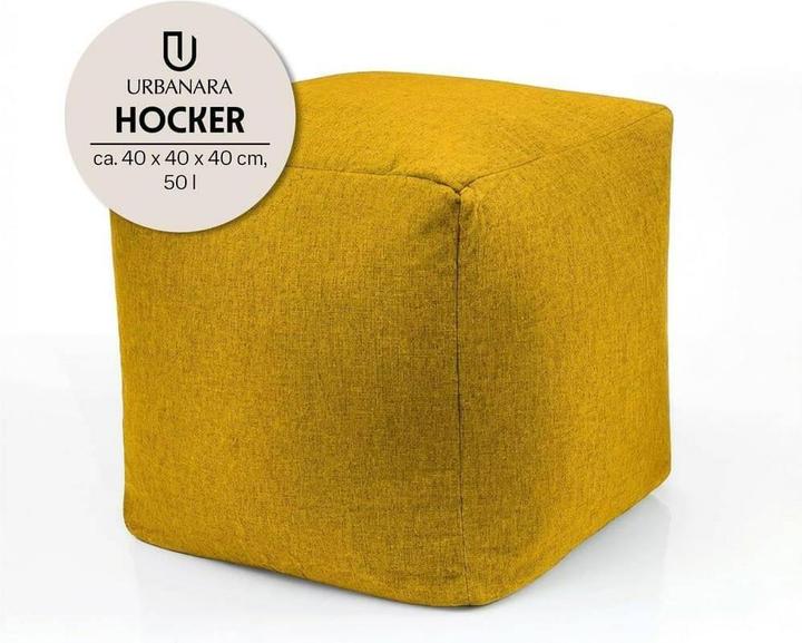 Produktbild Urbanara Hocker Basic-Comfort 85 l, Senfgelb