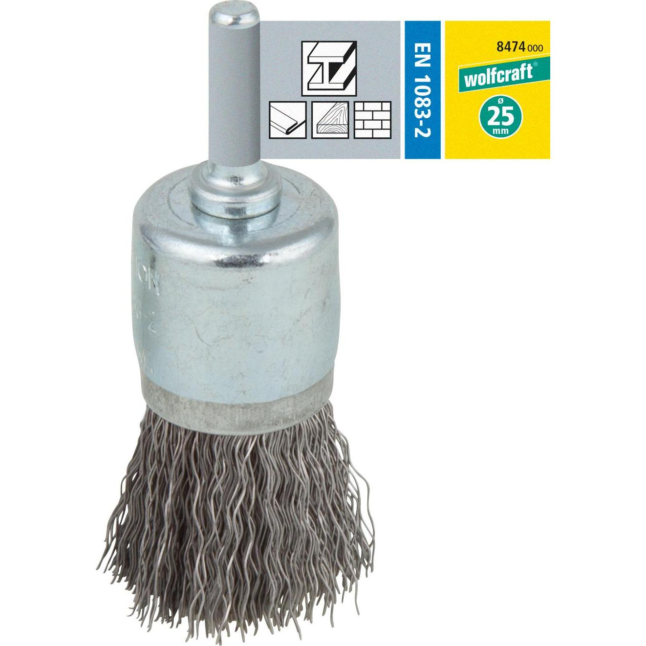 Thumbnail - wolfcraft, Schleifmittel, Pinsel-Drahtbürste, gewellt