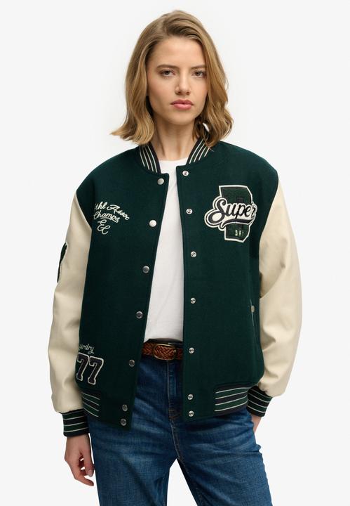 Actual product image Superdry Patched Varsity Bomber Jkt (L)