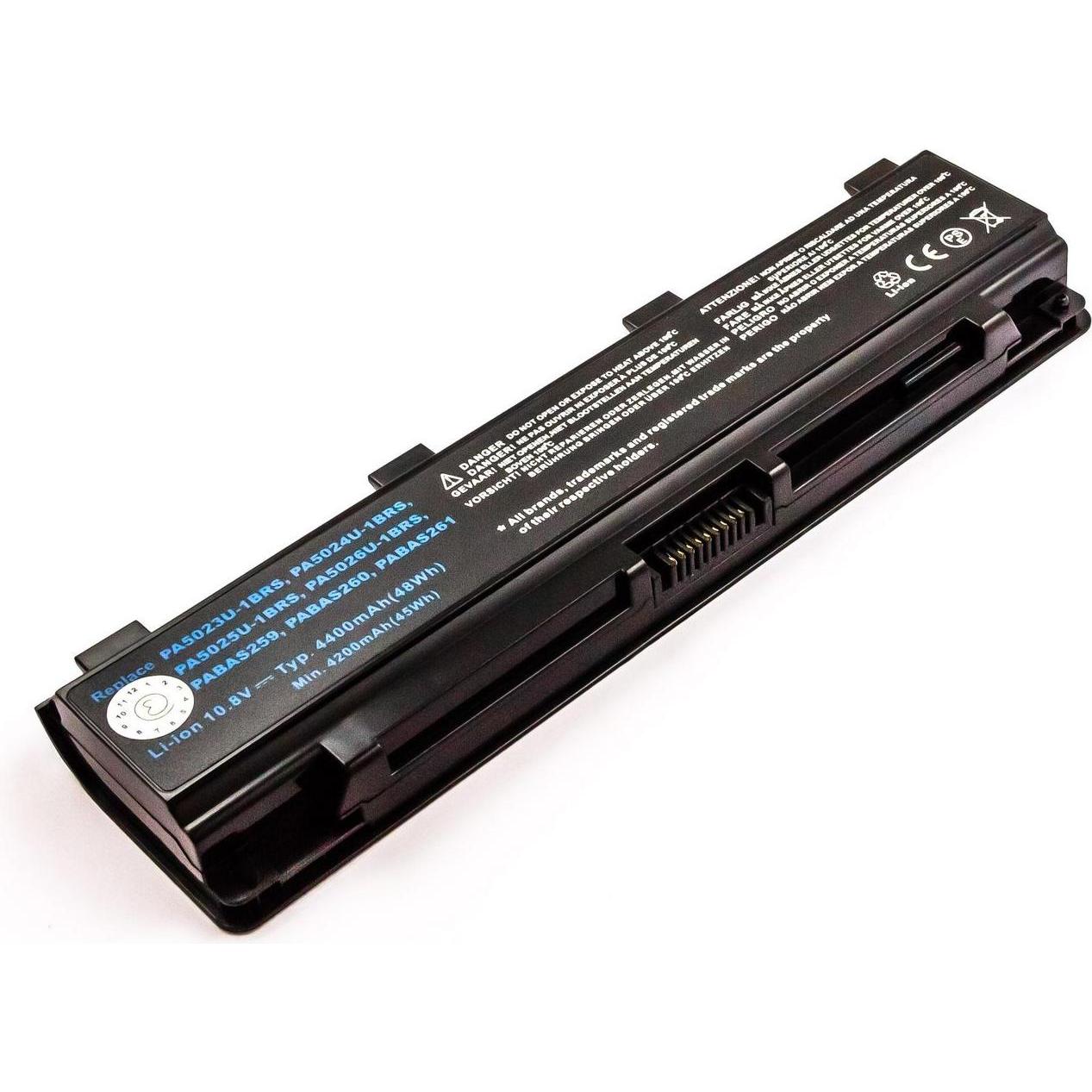 CoreParts Mbi2336 (6 Zellen, 4400 mAh), Notebook Akku, Schwarz