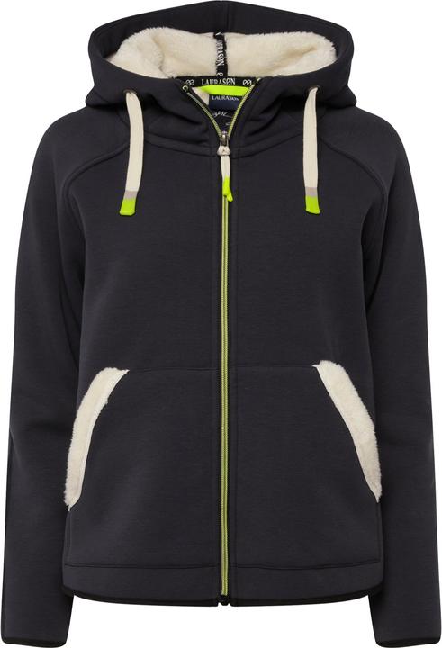 Immagine prodotto Laurasøn Giacca di felpa con fodera di teddy, cappuccio e maniche lunghe raglan (S)