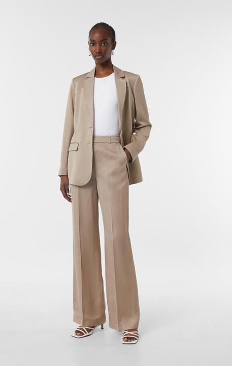 Actual product image Comma Hose Schimmernde Marlenehose aus Leinenmix mit Formbund (44)