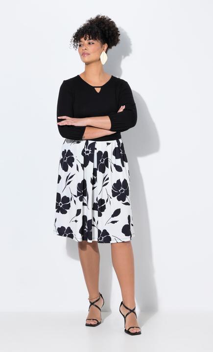 Produktbild Miamoda Kleid, A-Linie, Blumenmuster, Taillenband (52)